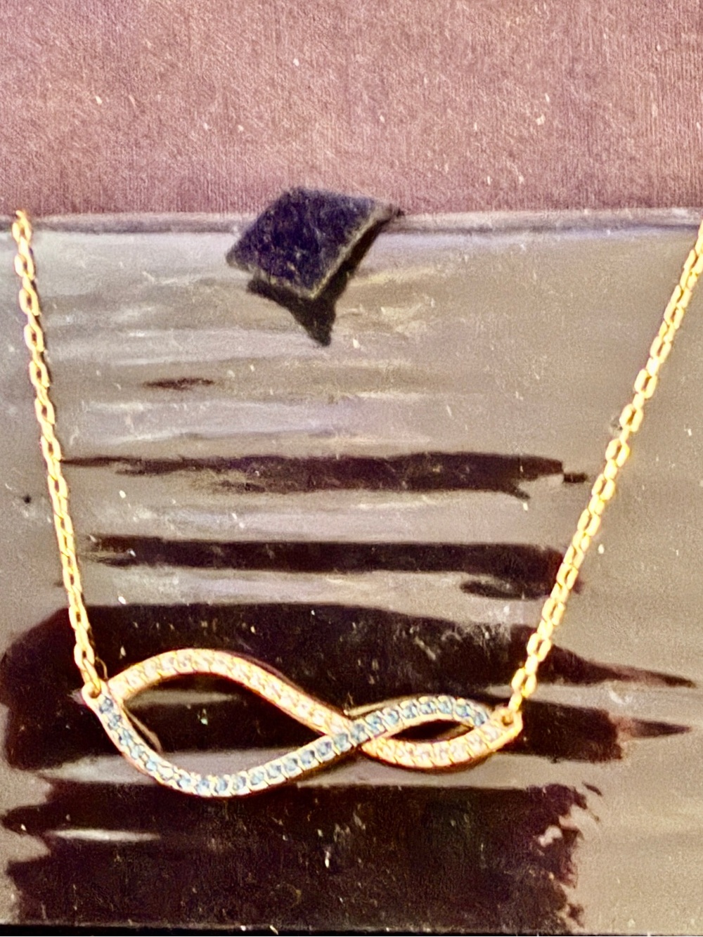 Swarovski Hyperbola necklace Infinity, White, Rhodium plated NWOT